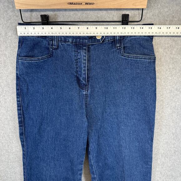 DG2 By Diane Gilman Jeans Womens Size 6T Blue Ramie Blend Stretch Denim Bootcut - Picture 11 of 13